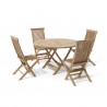 Anderson Teak Bahama 47" Round Folding Table and Classic Folding Chair-3 - Anderson Teak Bahama 47" Round Folding Table and Classic Folding Chair-3