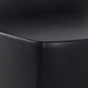 Sunpan Ledger Stool in Black  - Seat Closeup Top Angle