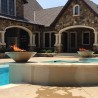 The Outdoor Plus Cazo GFRC Fire Bowl Front View