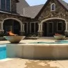 The Outdoor Plus Cazo GFRC Fire Bowl Front View - The Outdoor Plus Cazo GFRC Fire Bowl Front View