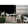 Polypropylene Shell With Aluminum Legs Side Chair - GOSSIP - White - Lifestyle