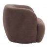 Govan Swivel Chair in Brown-side view 2