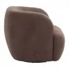 Govan Swivel Chair in Brown-side view 2 - Govan Swivel Chair in Brown-side view 2