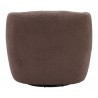 Govan Swivel Chair in Brown-back view 1