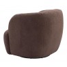Govan Swivel Chair in Brown-back view 2
