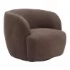 Govan Swivel Chair in Brown-side view 3 - Govan Swivel Chair in Brown-side view 3