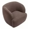 Govan Swivel Chair in Brown-angular view 1 - Govan Swivel Chair in Brown-angular view 1