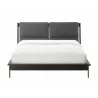Greenington Park Avenue Queen Platform Bed with Fabric - Ruby - Front - Greenington Park Avenue Queen Platform Bed with Fabric - Ruby - Front