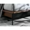 Greenington Park Avenue Queen Platform Bed with Fabric - Ruby - Leg Close-Up - Greenington Park Avenue Queen Platform Bed with Fabric - Ruby - Leg Close-Up