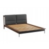 Greenington Park Avenue Queen Platform Bed with Fabric - Ruby - Angled without Cushion