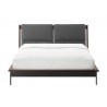 Greenington Park Avenue Cal King Platform Bed with Fabric - Ruby - Front
