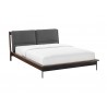 Greenington Park Avenue Cal King Platform Bed with Fabric - Ruby - Angled