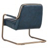 Sunpan Lincoln Lounge Chair in Vintage Blue - Back Side Angle