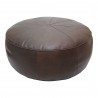 Moe's Home Collection Arthuro Leather Ottoman Coffee - Front Angle