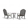 Tortuga Outdoor Garden Rocker 3Pc Bistro Set Back