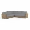Havana Sectional in Canvas Granite w/ Self Welt - Front Side Angle - Havana Sectional in Canvas Granite w/ Self Welt - Front Side Angle