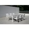 Bellini Home and Garden Versailles 7pc Dining Set In White Finish  - Bellini Home and Garden Versailles 7pc Dining Set In White Finish 