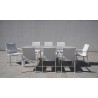 Bellini Home and Garden Versailles 9pc Dining Set with Mesh Sling in White finish 001