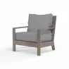 Laguna Club Chair in Canvas Granite, No Welt - Front Side Angle - Laguna Club Chair in Canvas Granite, No Welt - Front Side Angle