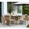 Cane-Line Grace Dining Table, 95" x 39", Incl. Teak Table image 1 - Cane-Line Grace Dining Table, 95" x 39", Incl. Teak Table image 1
