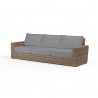 Havana Sofa in Canvas Granite w/ Self Welt - Front Side Angle