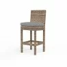 Havana Barstool in Canvas Granite w/ Self Welt - Front Side Angle - Havana Barstool in Canvas Granite w/ Self Welt - Front Side Angle