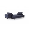 Grand D.E.L. Sofa in Black Wood Legs - Folded