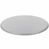 SoHo Round Table Top In Rustic Gray - Angled - SoHo Round Table Top In Rustic Gray - Angled