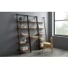 Greenington Studio Plus Leaning Desk in Amber - Angled Lifestyle - Greenington Studio Plus Leaning Desk in Amber - Angled Lifestyle
