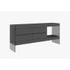 J&M Furniture Cloud Buffet Grey Side View - J&M Furniture Cloud Buffet Grey Side View