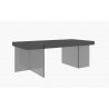 J&M Furniture Cloud Dining Grey Side View
