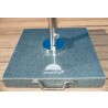 Bambrella 110 lbs Grey Granite & Stainless Steel Umbrella Base-1 - Bambrella 110 lbs Grey Granite & Stainless Steel Umbrella Base-1