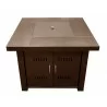 AZ Patio Heaters Outdoor Fire Pit in Hammered Bronze - Front Angle - AZ Patio Heaters Outdoor Fire Pit in Hammered Bronze - Front Angle
