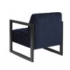 Sunpan Joaquin Lounge Chair Metropolis Blue - Back Side Angle