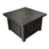 AZ Patio Heaters Outdoor Fire Pit in Hammered Bronze - Front Side Angle - AZ Patio Heaters Outdoor Fire Pit in Hammered Bronze - Front Side Angle
