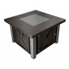 AZ Patio Heaters Outdoor Fire Pit in Hammered Bronze /Stainless Steel - Front Side View