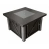 AZ Patio Heaters Outdoor Fire Pit in Hammered Bronze /Stainless Steel - Front Side View - AZ Patio Heaters Outdoor Fire Pit in Hammered Bronze /Stainless Steel - Front Side View