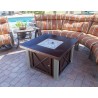 AZ Patio Heaters Outdoor Fire Pit in Hammered Bronze /Stainless Steel - Lifestyle