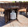 AZ Patio Heaters Outdoor Conventional Propane Fire Pit in Hammered Bronze - Lifestyle