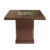 AZ Patio Heaters Outdoor Conventional Propane Fire Pit in Hammered Bronze - Front Angle