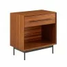 Greenington Taylor 28" 1 Drawer Nightstand In Amber - Front Side Angle - Greenington Taylor 28" 1 Drawer Nightstand In Amber - Front Side Angle