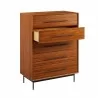 Greenington Taylor 6 Drawer Dresser In Amber - Opened Drawer - Greenington Taylor 6 Drawer Dresser In Amber - Opened Drawer