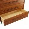 Greenington Taylor 6 Drawer Dresser In Amber - Top Angled Drawer Opened - Greenington Taylor 6 Drawer Dresser In Amber - Top Angled Drawer Opened