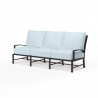 La Jolla Sofa in Canvas Skyline w/ Self Welt - Front Side Angle