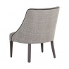 Sunpan Ragona Lounge Chair Light Grey Oak-Naya Check Light Grey - Back Side Angle