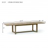 Anderson Teak Catania Extension Table dimension - Anderson Teak Catania Extension Table dimension