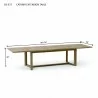 Anderson Teak Catania Extension Table dimension - Anderson Teak Catania Extension Table dimension