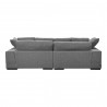 Moe's Home Collection PLUNGE SECTIONAL ANTHRACITE - Back Angle