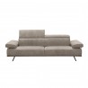 Bellini Sofa Leather in Silverfox Dandy 01 - Front Angle