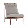 Sunpan Eleanor Lounge Chair - Altro Capuccino - Front Side Angle